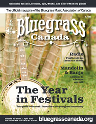 Bluegrass Canada Magazine Issue 13-2 Apr 2019