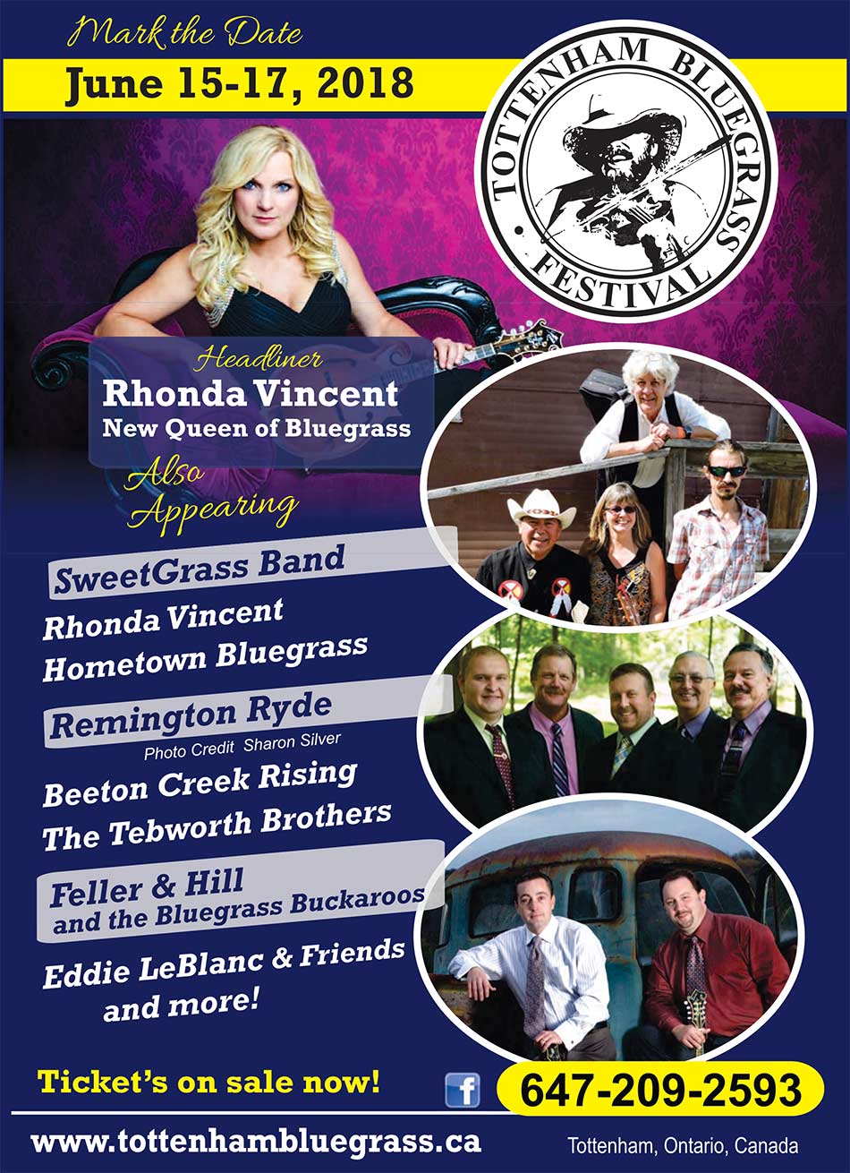 Tottenham Bluegrass Festival 2017 Flyer