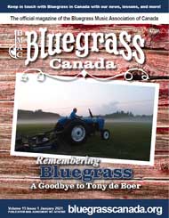 Bluegrass Canada Magazine Issue 15-1 Jan 2021